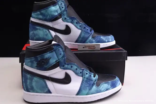 Official Maikesneakers Tie-Dye 1 Air OG CD0461-100 High Jordan 0615